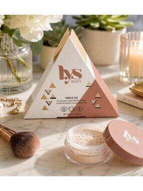 LYS Beauty Triple Fix Translucent Loose Setting Powder 0.32 oz